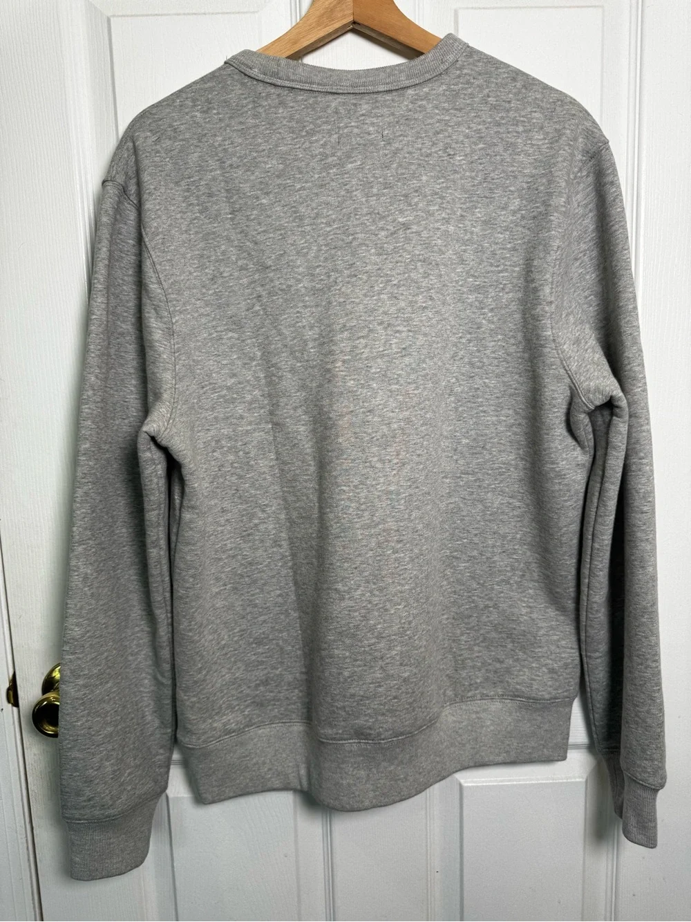 J.Crew Authentic Fleece Pointer Dog Graphic Crewneck Sweatshirt Gray Medium